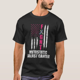 rosa flagga för bröstcancermedvetenhet t shirt