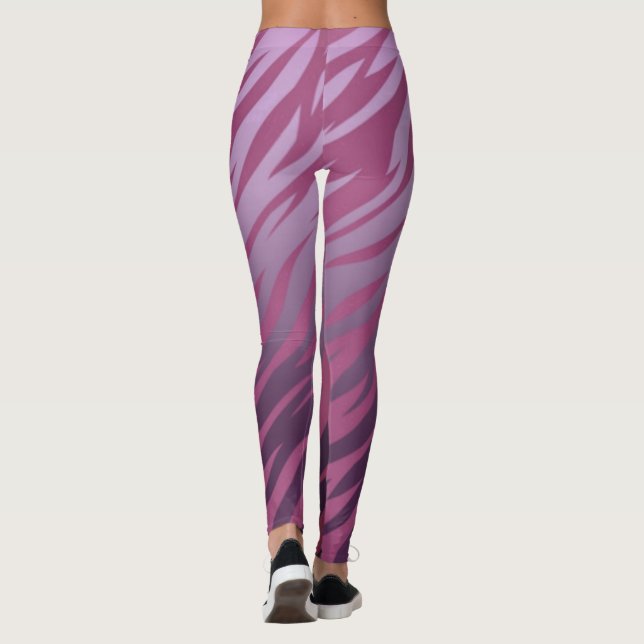 Rosa Flamfjädrar Leggings (Baksida)