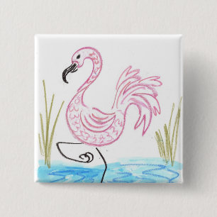 Rosa Flamingo #13 Knapp