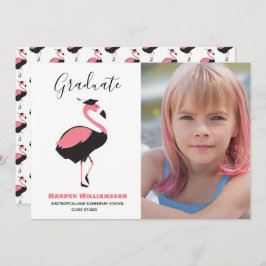 Rosa Flamingo Animal Photo Studenten annons Inbjudningar