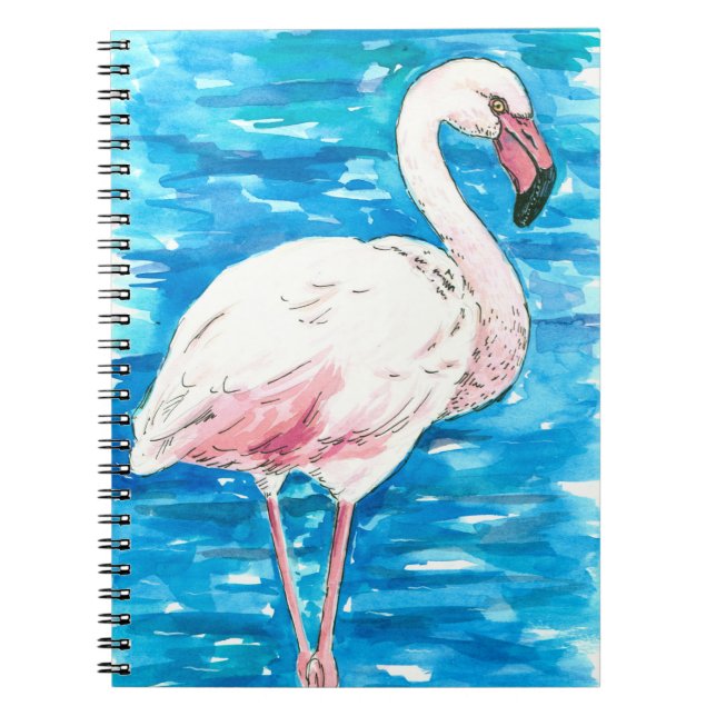 Rosa flamingo anteckningsbok (Framsidan)