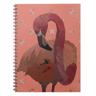 ROSA FLAMINGO ANTECKNINGSBOK