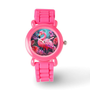 Rosa Flamingo Armbandsur
