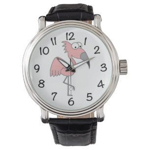 Rosa Flamingo Armbandsur
