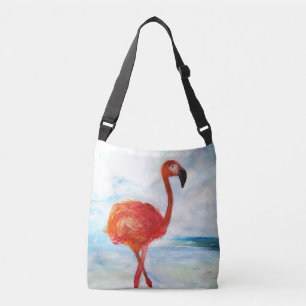 Rosa Flamingo Art All-over-Print Kor body Bag Axelväska