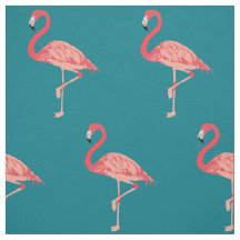 Rosa Flamingo Art Fabric