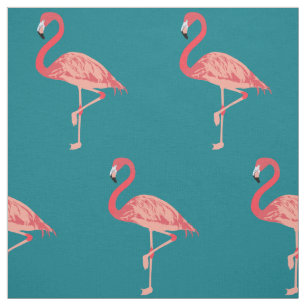 Rosa Flamingo Art Fabric Tyg