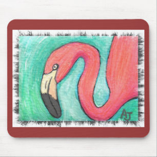 Rosa Flamingo - artsy mousepad Musmatta