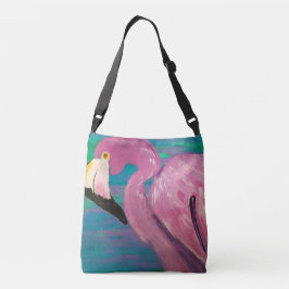 Rosa Flamingo Axelväska