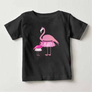 Rosa Flamingo - Baby Bra Jersey T-Shirt 