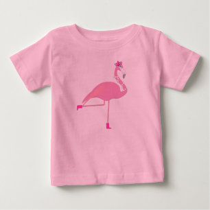 Rosa Flamingo - Baby Bra Jersey T-Shirt 