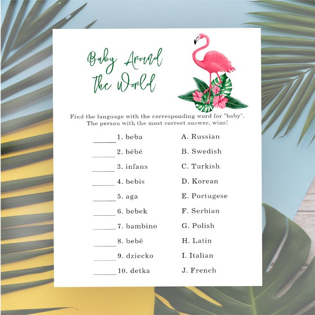 Rosa flamingo - Baby värld runt-spel (Skapare uppladdad)