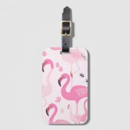 Rosa flamingo bagagebricka