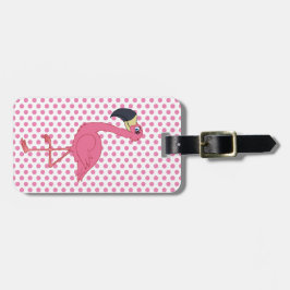 Rosa Flamingo Bagagebricka