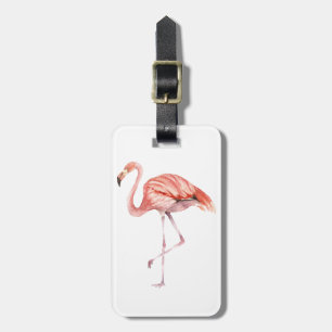 Rosa Flamingo Bagagebricka