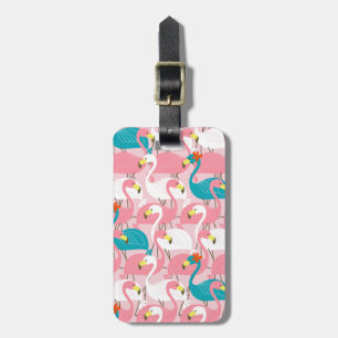 Rosa Flamingo Bagagebricka