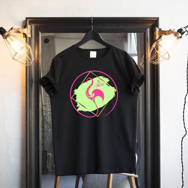 Rosa Flamingo BE Flamingo BE Flamingo, Ljudande T Shirt (Skapare uppladdad)