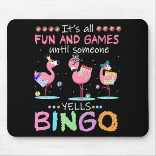 Rosa Flamingo Bingo Funny Gift Art Musmatta