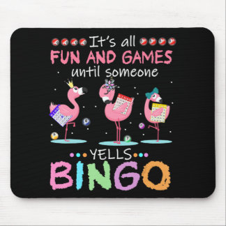 Rosa Flamingo Bingo Funny Gift Art Musmatta
