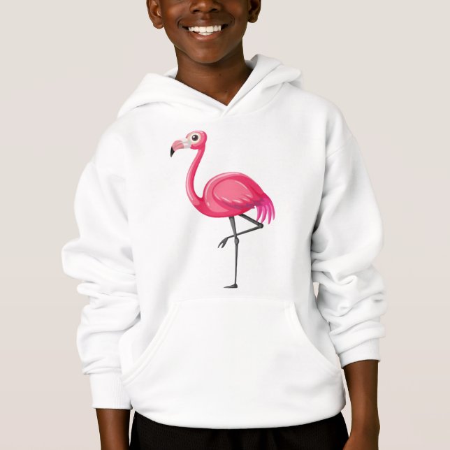 Rosa Flamingo Bird-89686 T Shirt (Framsida)