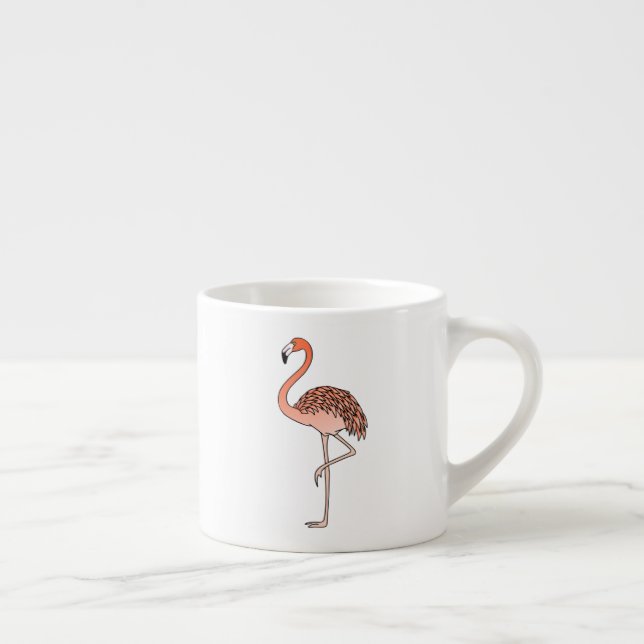 Rosa Flamingo Bird Lineart-57667 Espressomugg (Höger)