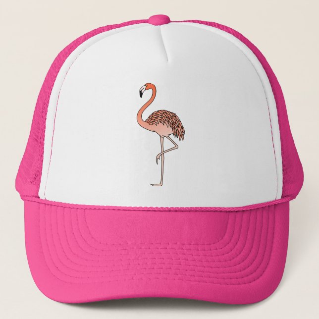 Rosa Flamingo Bird Lineart-57667 Keps (Framsida)