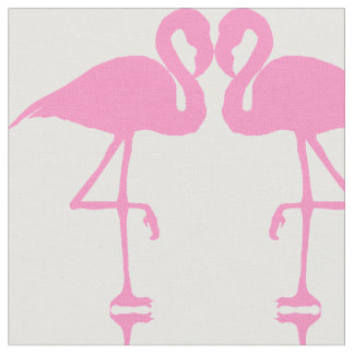 Rosa Flamingo Bird Sewing Mönster Fabric Tyg