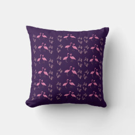 Rosa Flamingo Birds Kudde