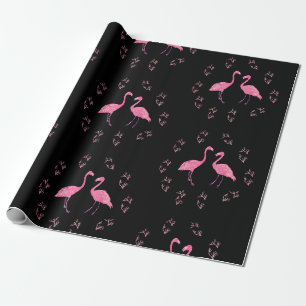 Rosa Flamingo Birds Presentpapper