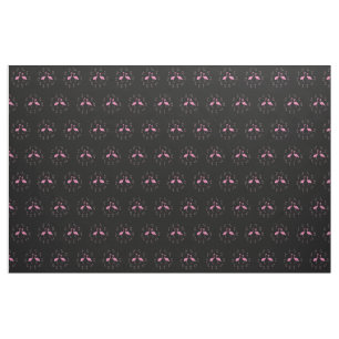 Rosa Flamingo Birds Tyg