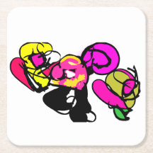 Rosa flamingo blommor och glädje