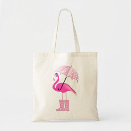 Rosa Flamingo Budget Tote Tygkasse