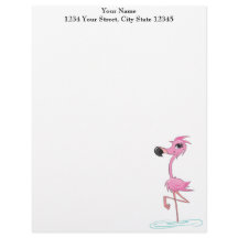Rosa Flamingo Customized letterhead