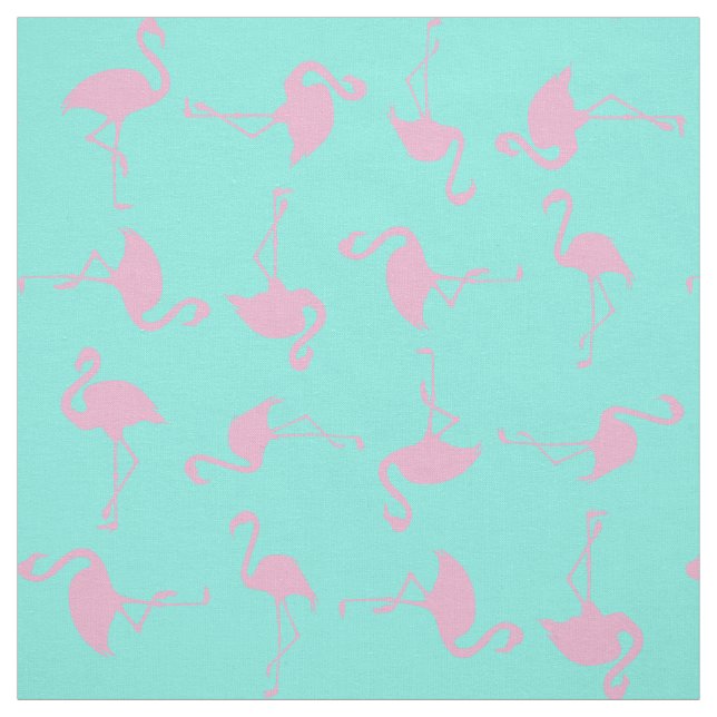 Rosa Flamingo Cute Tropical Print Fabric Tyg (Provkarta)