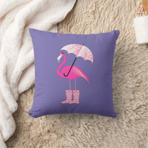 Rosa Flamingo Design - Dekorativ kudde