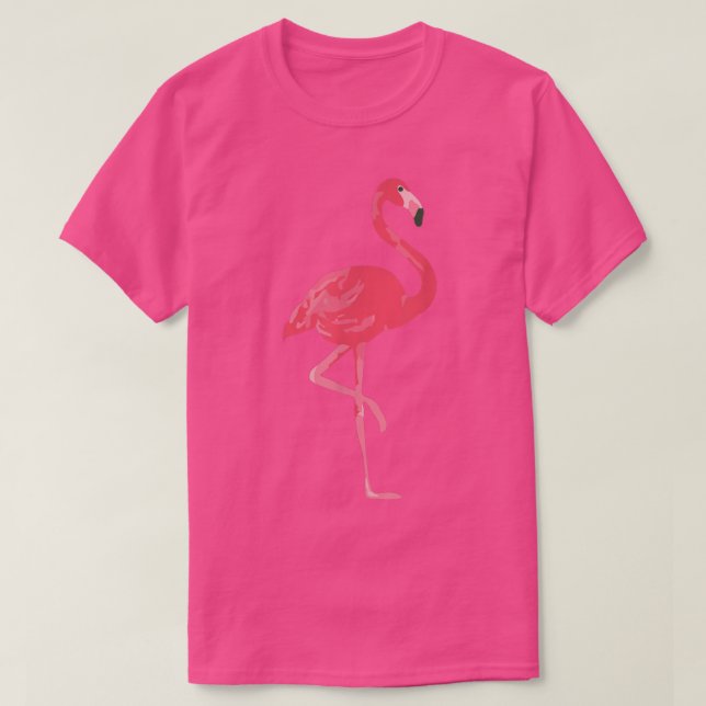 Rosa Flamingo Design T Shirt (Design framsida)
