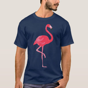 Rosa Flamingo Design T Shirt