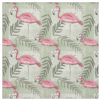 Rosa Flamingo & Fabric Tyg
