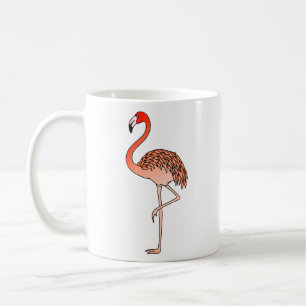 Rosa Flamingo Fågel Linjedesign-57567 Kaffe Mugg