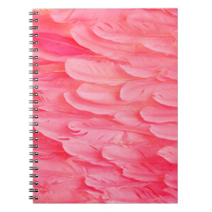 Rosa Flamingo Feathersflamingo,fjäder,rosa,textur Anteckningsbok