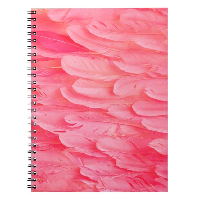 Rosa Flamingo Feathersflamingo,fjäder,rosa,textur Anteckningsbok (Framsidan)