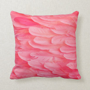 Rosa Flamingo Feathersflamingo,fjäder,rosa,textur Kudde