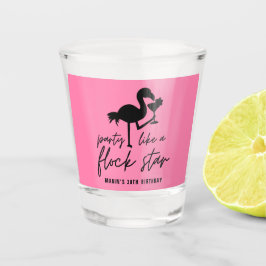 Rosa Flamingo Flock Star Tropical Beach Birthday