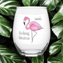 Rosa Flamingo Flocking Fabulous Girl's Night Namn