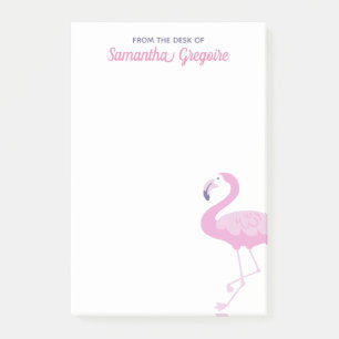 Rosa Flamingo från Office Desk of Post-it Block