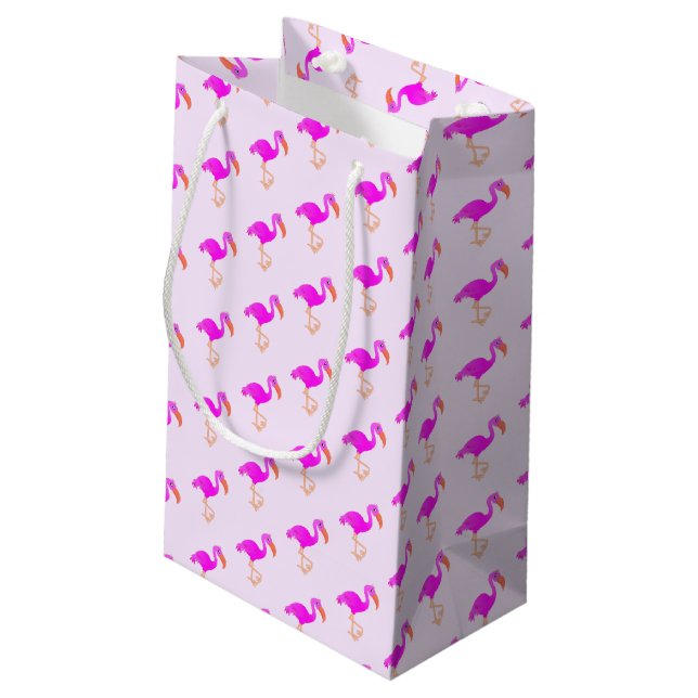 Rosa Flamingo Gift Bag (Baksidan Vinklad)