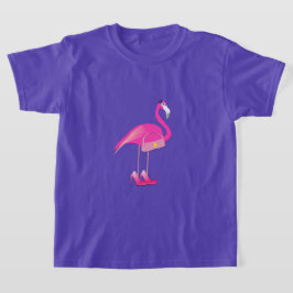 Rosa Flamingo - Girls'Basic T-Shirt