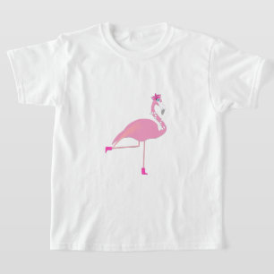 Rosa Flamingo - Girls'Basic T-Shirt
