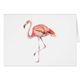 Rosa Flamingo Hälsningskort