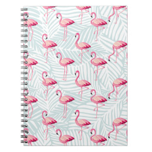 Rosa Flamingo & Handflatan Löv - Cute Anteckningsbok